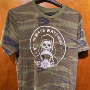 Always watching Trackerdie motorcylce Large shirt
